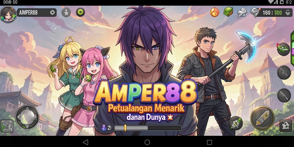 Tangkapan layar utama menunjukkan karakter anime dalam aksi yang mendebarkan.