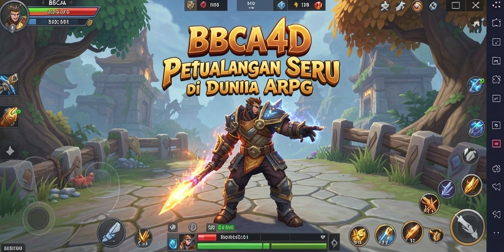 Tampilan gameplay mendalam dari petualangan ARPG BBCA4D.