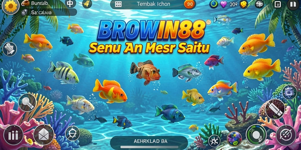 Tampilan menawan gameplay Tembak Ikan di BROWIN88.