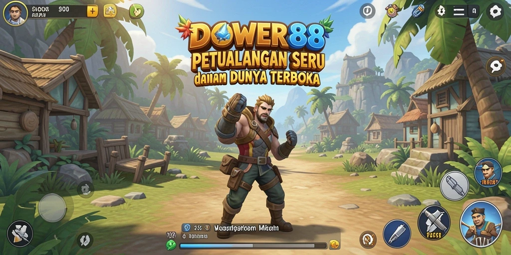 Screenshot DOWER88 menampilkan gameplay seru di dunia terbuka.