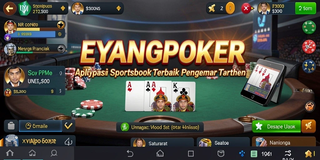 Tampilan utama EYANGPOKER menampilkan antarmuka taruhan yang menarik.