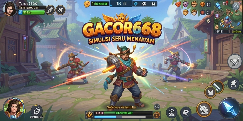 Tampilan gameplay GACOR668 yang menarik saat simulasi.