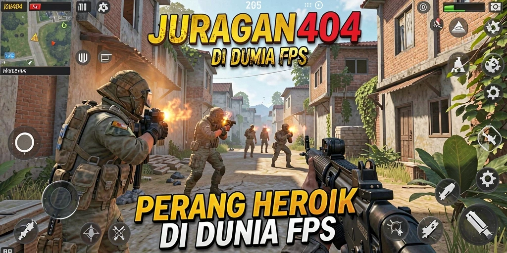 Screenshot JURAGAN404 menampilkan momen intense dalam gameplay FPS.