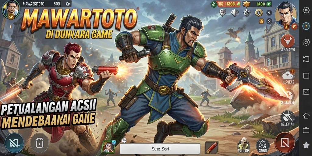 Tampilan gameplay action yang mendebarkan di MAWARTOTO.