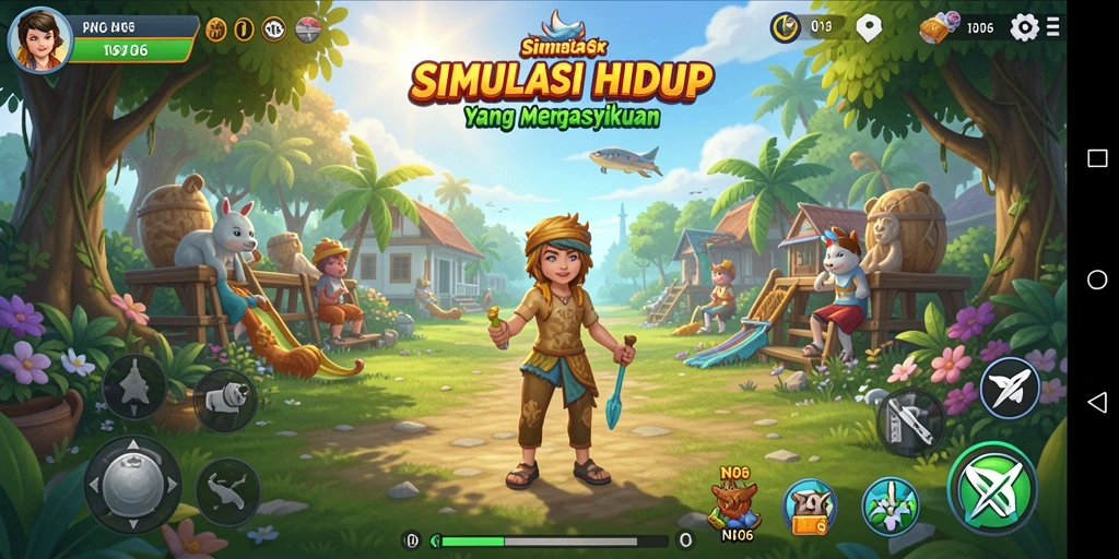 Tampilan gameplay N06 yang menarik dan interaktif.