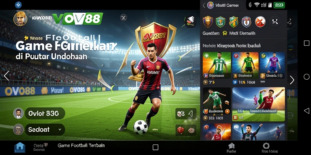 Tampilan gameplay OVO88 yang seru dalam sepak bola.