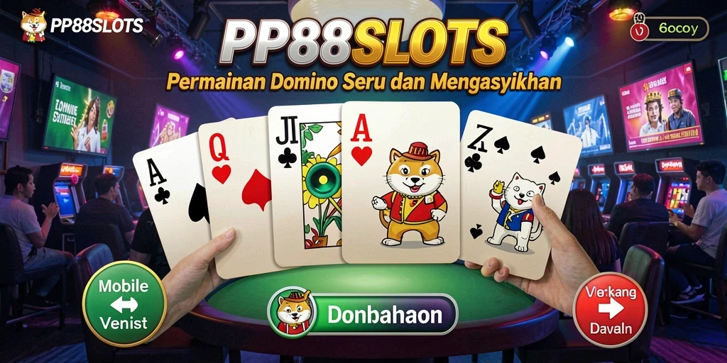 Screenshot PP88SLOTS menampilkan aksi seru permainan Domino.