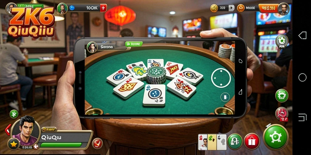 Screenshot gameplay QiuQiu dari ZK6 yang seru.